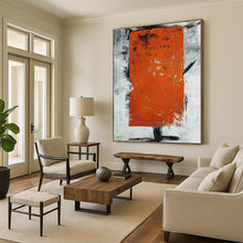 Load image into Gallery viewer, Massive Textured Orange Abstract Acrylic for Industrial - Chic Loft & Bold Dining Room LargeART0316