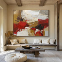 Load image into Gallery viewer, Rustic Energy Abstract Painting with Earth Tones DKH506
