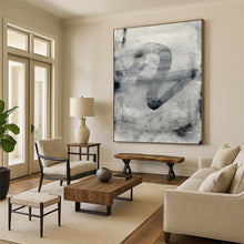 Load image into Gallery viewer, Gray Curve Mystery – Gray, White, Black with Flowing Strokes DTP189
