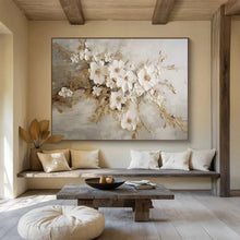 Load image into Gallery viewer, 3D - Textured Floral Abstract Painting for Luxury Bedroom & Elegant Event Space DKH250