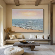 Load image into Gallery viewer, Textured Seashore: Tactile Coastal Abstract Large - Scale Hand - painted Abstract Acrylic Art DLZ184