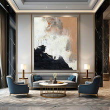 Load image into Gallery viewer, Abstract Landscape with Warm Accents Canvas Painting, Perfect for Bohemian Lounge & Art - Centric Dining Room LargeART1153