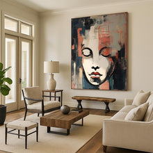 Load image into Gallery viewer, Abstract Painting Modern Female Face Art for Lounge & Studio Decor LargeART2158