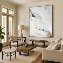 Load image into Gallery viewer, Oversized Pink - Gold Marble - Inspired Acrylic Art for Bathroom & Feminine Bedroom LargeART0433