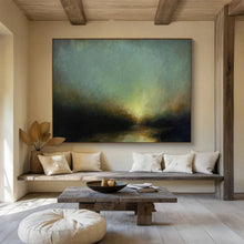 Load image into Gallery viewer, Abstract Landscape Painting on Canvas - “Mystic Glow” DKH777