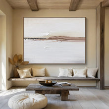 Load image into Gallery viewer, Neutral Tones “Subtle Horizons” Painting on Canvas, Calming Abstract Art DKH913