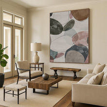 Load image into Gallery viewer, Giant Colorful Oval Abstract Acrylic for Playful Kids' Room LargeART0268