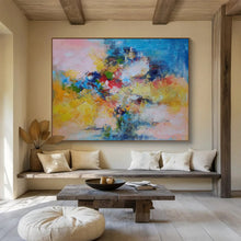 Load image into Gallery viewer, Hand - painted Abstract Floral Bouquet Acrylic Art for Cheerful Kitchen Decor LargeART1740