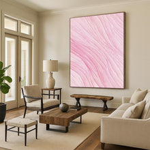 Load image into Gallery viewer, Soft Pink Textured Abstract, Ideal for Minimalist Nursery & Serene Meditation Space LargeART1979