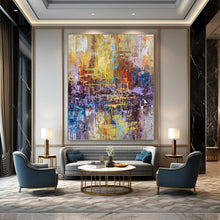 Load image into Gallery viewer, Colorful Urban Abstract Art for Loft - style Living Room & Creative Office Space LargeART0924