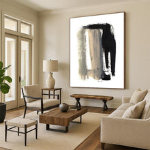 Load image into Gallery viewer, “Black & Gray Strokes” - Bold black and gray brushstrokes on white DTP157