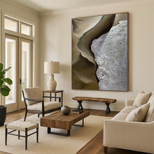 Load image into Gallery viewer, “Earth - Tone Textured Abstract” Abstract Painting on Canvas, Nature - Inspired Decor DKH987