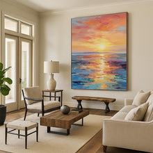 Load image into Gallery viewer, Sunset Ocean View Art - Ideal for Coastal Living Room & Relaxing Spa LargeART0687