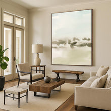 Load image into Gallery viewer, Soft - Toned Watercolor Abstract Landscape, Ideal for Tranquil Bedroom & Serene Yoga Space LargeART1963