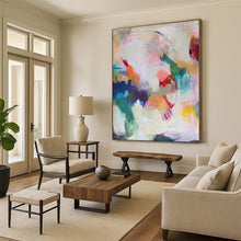 Load image into Gallery viewer, Hand - painted Large - scale Colorful Abstract Fusion Acrylic Art for Artistic Living Rooms LargeART0094