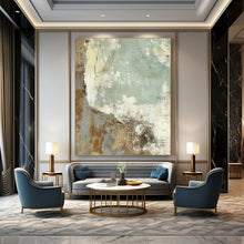 Load image into Gallery viewer, Textured Green & Brown Abstract Canvas Painting, Great for Rustic Kitchen & Nature - Inspired Studio LargeART1267