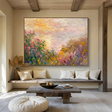 Load image into Gallery viewer, Pastel Meadow Sunrise Large - Scale Hand - painted Abstract Acrylic Art DLZ195