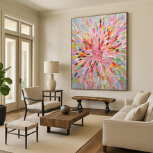 Load image into Gallery viewer, Colorful Spiral Burst Art - Ideal for Playful Kids’ Room & Artistic Coffee Shop LargeART0693