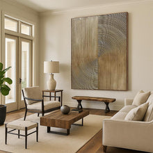 Load image into Gallery viewer, Golden Curved Lines Art for Luxury Hotel Lobby & Modern Art - Lover’s Bedroom LargeART0885