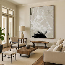 Load image into Gallery viewer, Textured Marks on Beige – Abstract Mixed - Media on Paper DTP237