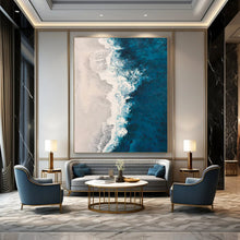 Load image into Gallery viewer, Aerial Ocean View Painting, Suited for Beach House Entryway & Coastal - Inspired Living Room LargeART1400