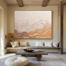 Load image into Gallery viewer, Hand - painted Textured Wavy Relief Acrylic Art for Minimalist Living Room Accents LargeART1695