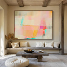 Load image into Gallery viewer, Pastel Abstract Color Block Art - Great for Light - Filled Bedroom & Minimalist Café DKH029