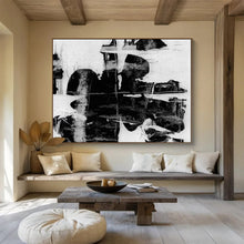 Load image into Gallery viewer, Monochrome Abstract Textures Abstract acrylic painting DLZ134