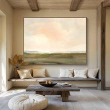 Load image into Gallery viewer, Soft Pastel Sky Landscape Abstract acrylic painting DLZ121