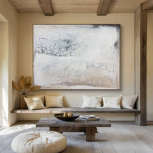 Load image into Gallery viewer, Monochrome Line Abstract Art for Minimalist Studio & Calm Waiting Room DKH081