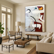 Load image into Gallery viewer, Dynamic Abstract with Curves & Dots - Ideal for Creative Office & Art Gallery Corner LargeART2380