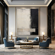 Load image into Gallery viewer, Grand Hand - painted Monochrome Textured Contrast Acrylic Art for Art - Centric Hallways LargeART0220