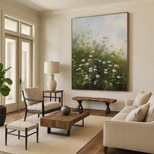 Load image into Gallery viewer, Green & White Floral Abstract Art, Perfect for Country - Style Kitchen & Sunroom LargeART2108