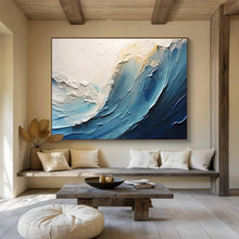 Load image into Gallery viewer, 3D Sea Wave - Coastal Living Room Art LargeART1554