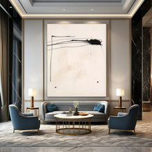 Load image into Gallery viewer, Minimalist Black Stroke Acrylic Art, Suited for Study & Zen Space LargeART1030