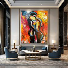 Load image into Gallery viewer, Colorful Abstract Figure Abstract Canvas Painting, Suited for Vibrant Studio & Artistic Living Room LargeART1196