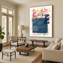 Load image into Gallery viewer, Whimsical Abstract Collage, Suited for Bohemian Bedroom & Art - Loving Library LargeART1822