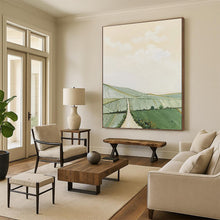 Load image into Gallery viewer, “Pastel Rural Pathway” - Soft - Toned Landscape Art on Canvas DKH1449