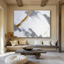 Load image into Gallery viewer, Gold Accent Abstract - Luxe Dining Room Art LargeART1568