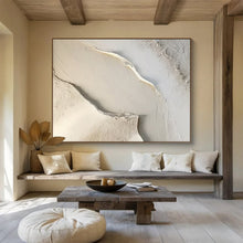 Load image into Gallery viewer, Textured Neutral Abstract - Sophisticated Living Room Art LargeART1512