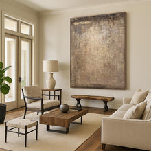 Load image into Gallery viewer, Textured Brown Field Acrylic Art - Perfect for Rustic - chic Café & Earthy - toned Spa LargeART0647