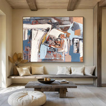 Load image into Gallery viewer, Urban Abstract in Neutral Tones Abstract acrylic painting DLZ026