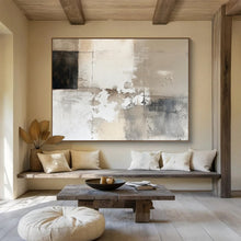 Load image into Gallery viewer, Neutral Textures Minimalist Abstract Painting DKH504