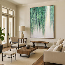 Load image into Gallery viewer, “Hanging Green Vines” - Nature - inspired Abstract Art on Canvas DKH1506