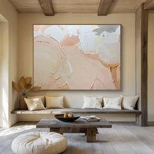 Load image into Gallery viewer, Blush - Toned Textured Abstract Painting for Bridal Suite & Calm Reading Nook DKH186