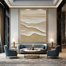 Load image into Gallery viewer, Layered Beach Wave Art, Nice for Coastal - Themed Nursery & Relaxing Spa LargeART1088