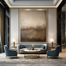 Load image into Gallery viewer, Beige Textured Gradient Abstract Painting, Ideal for Neutral - Toned Living Room & Modern Spa LargeART1467