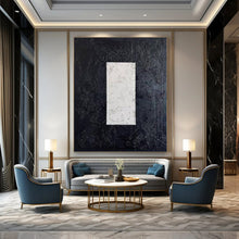 Load image into Gallery viewer, Black & White Minimalist Form Acrylic Art, Nice for Modern Library & Subtle Entryway Accent LargeART1078