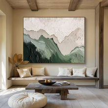 Load image into Gallery viewer, Hand - painted Large - Scale Layered Mountain Textures Acrylic Art for Minimalist Living Spaces LargeART1750