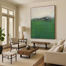 Load image into Gallery viewer, Misty Green Field Acrylic Art - Suited for Nature - lover’s Study & Minimalist Living Room LargeART0645